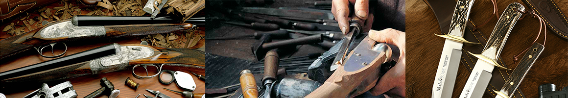 Trabajo artesanal en fabricación de armas